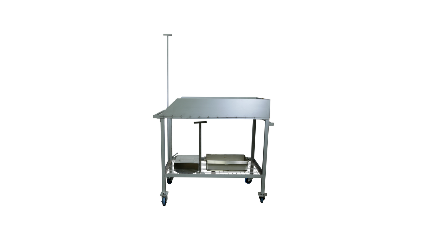 Cremation Tray Retrieval Trolley