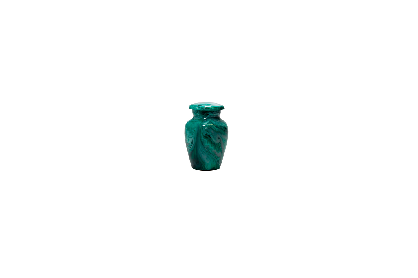 Green Marble Effect Urn