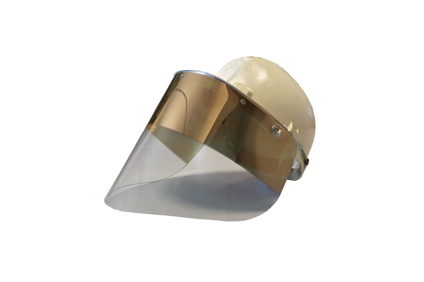 Polycarbonate Clear and Gold Visor