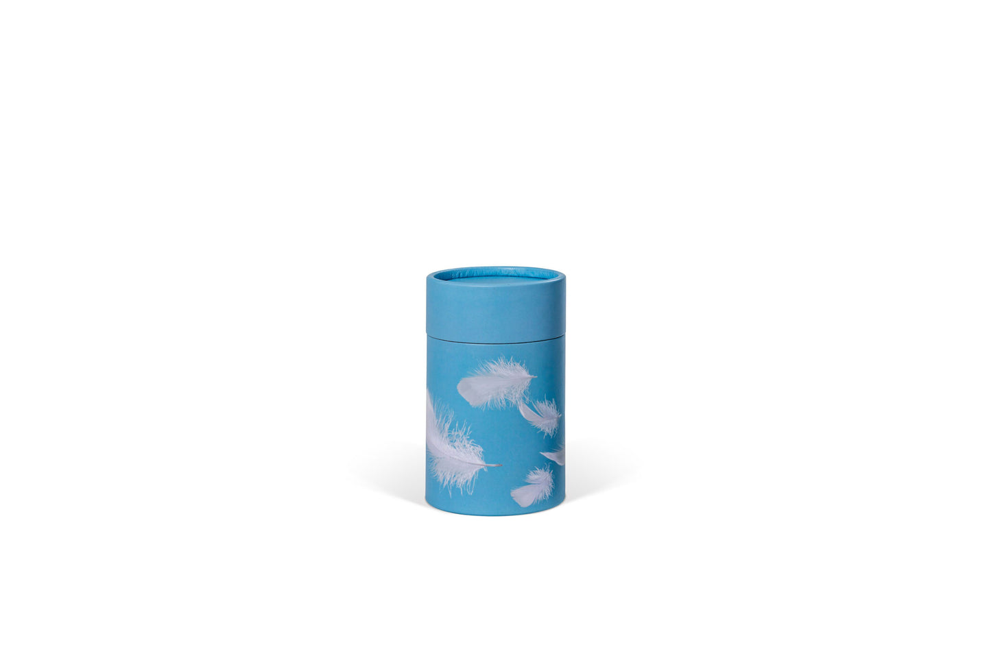 Blue Feather Cardboard Scatter Tube